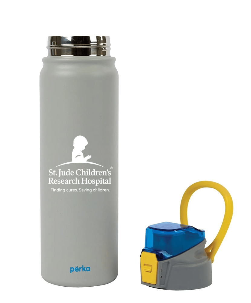 St. Jude Stainless Steel Water Bottle - Grey